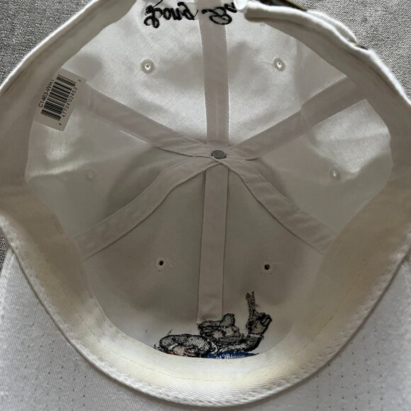 Monopoly Man Long Beach Cap Hat  Adult Adjustable Strapback White OSFA - Picture 9 of 9